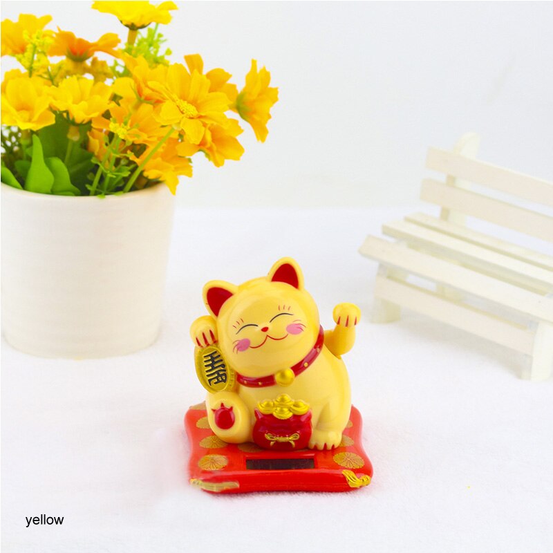 Chinese Lucky Wealth Waving Cat Gold Waving Hand Cat Home Decor Welcome Waving Cat Sculpture Statue Decor Car Ornament - Premium all pets - Just $25.65! Shop now at Animal Bargain