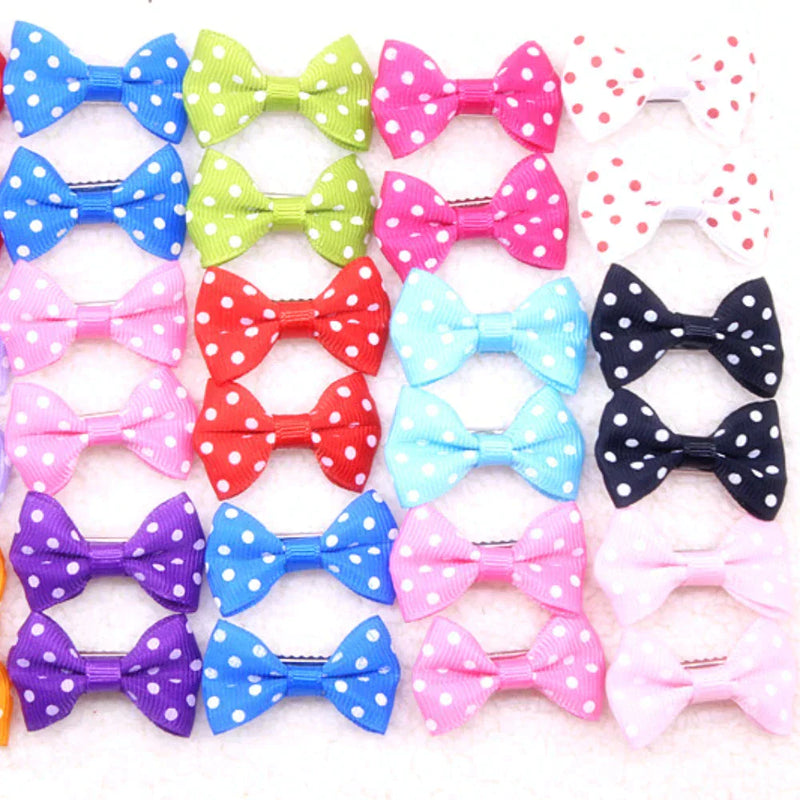 10/20/30pcs New 20 Styles Pet Dog Grooming Accessories Products Hand-made Small Dog Hair Bows Cat Hair Clips Boutique Wholesale - Premium  - Just $6.75! Shop now at Animal Bargain