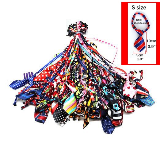 50ps Dog Accessories Small Middle Large Dog Tie Large  Pet Supplies Adjustable Pet Collar Decoration Supplies Large Ties for Dog - Premium Apparel + outfits - Just $41.85! Shop now at Animal Bargain