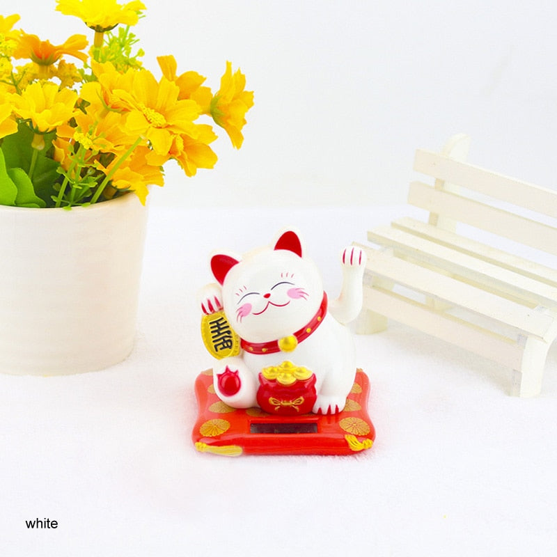 Chinese Lucky Wealth Waving Cat Gold Waving Hand Cat Home Decor Welcome Waving Cat Sculpture Statue Decor Car Ornament - Premium all pets - Just $25.65! Shop now at Animal Bargain