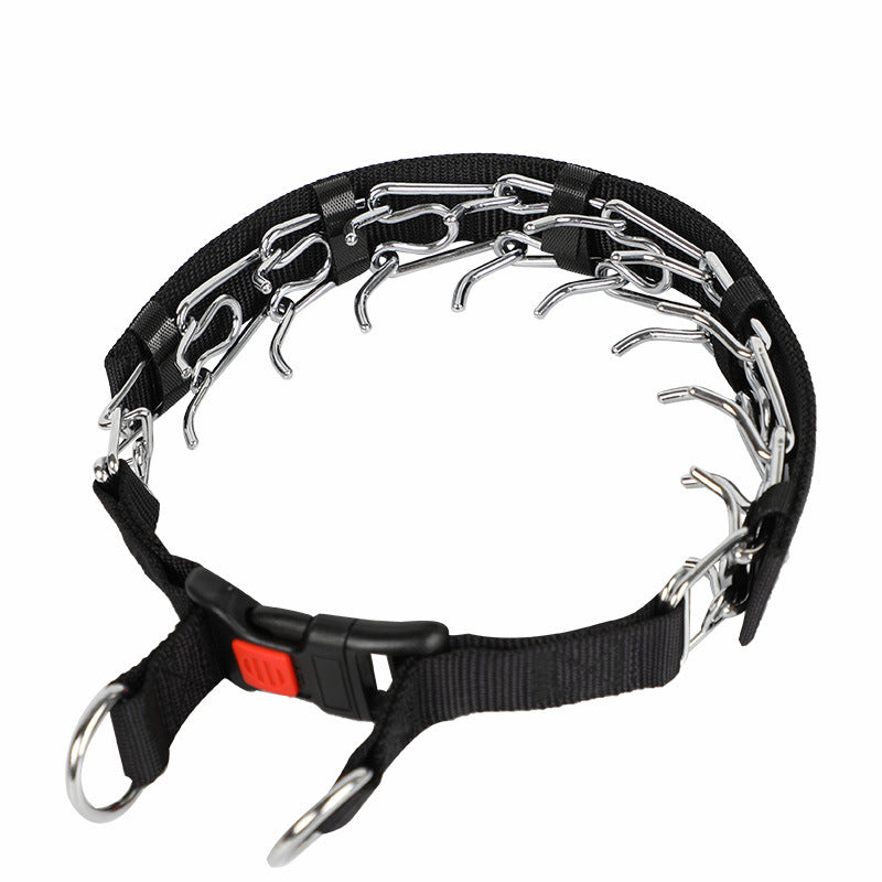 Removable Locking Dog Training Collar Collar Stimulation Chain Velcro - Premium Collars + Leashes - Just $29.39! Shop now at Animal Bargain