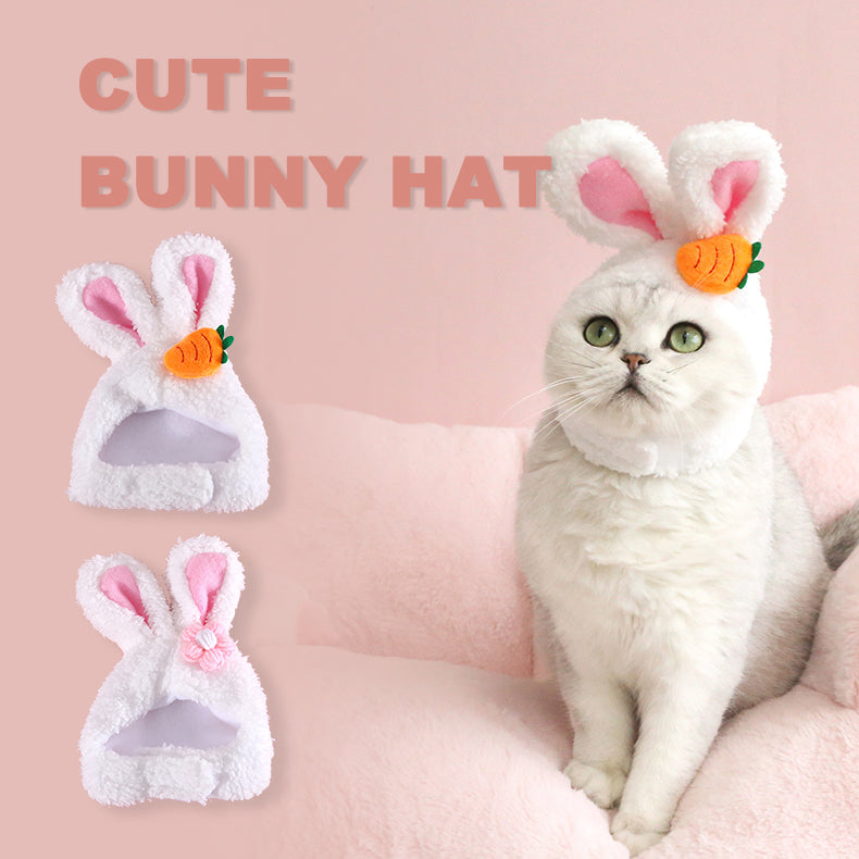Plush Cartoon Cat Dog Rabbit Ears Cute Easter Decoration Hat Head Cover Pets Products - Premium All Pets - Just $12.18! Shop now at Animal Bargain