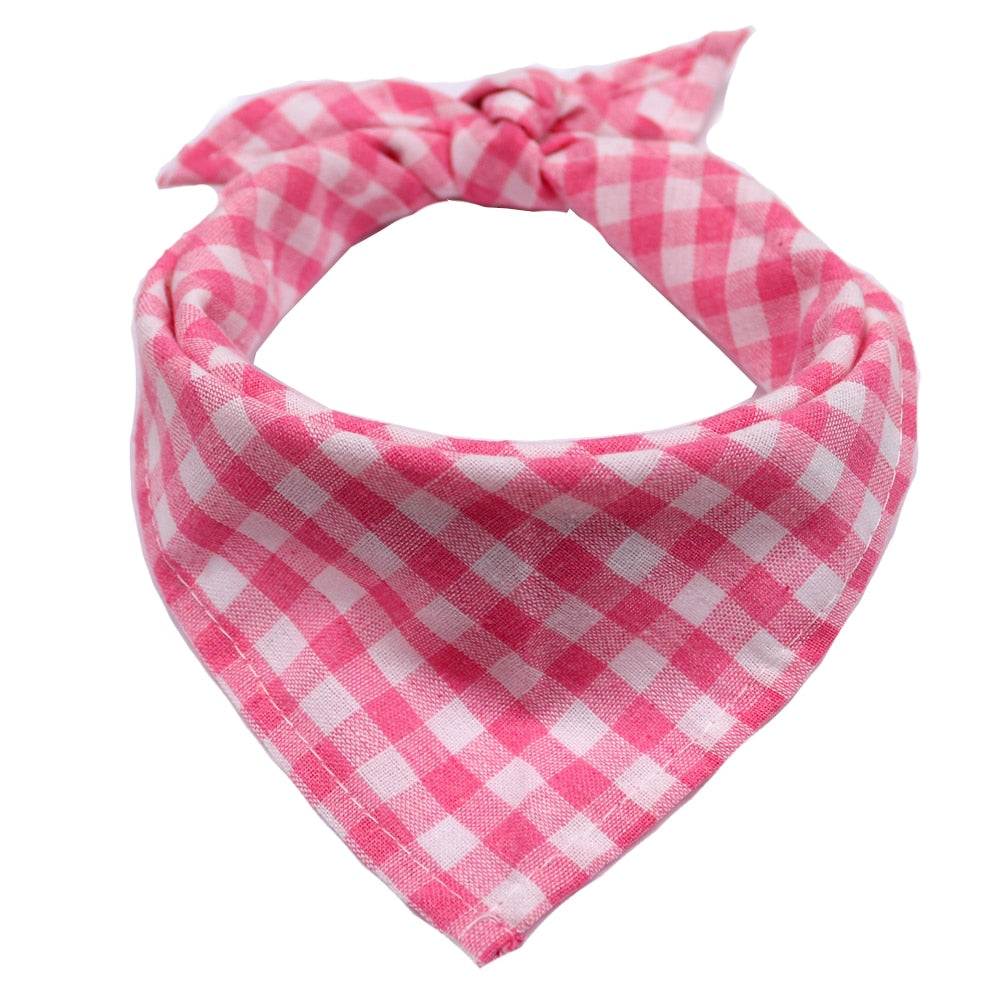 1 Pcs Dog Cat Puppy Bandanas Cotton Plaid Pet Bandana Scarf Bow tie Collar Cat Small Middle Large Dog Grooming Products Dog Bibs - Premium all pets - Just $33.75! Shop now at Animal Bargain