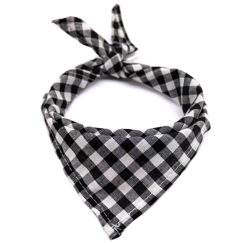 1 Pcs Dog Cat Puppy Bandanas Cotton Plaid Pet Bandana Scarf Bow tie Collar Cat Small Middle Large Dog Grooming Products Dog Bibs - Premium all pets - Just $33.75! Shop now at Animal Bargain