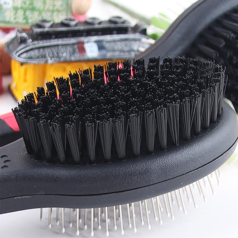 1PC Double Faced Pet Dog Comb Long Hair Brush Plastic Handle Puppy Cat Massage Bath Brush Multifunction Pet Grooming Tool - Premium all pets - Just $33.75! Shop now at Animal Bargain