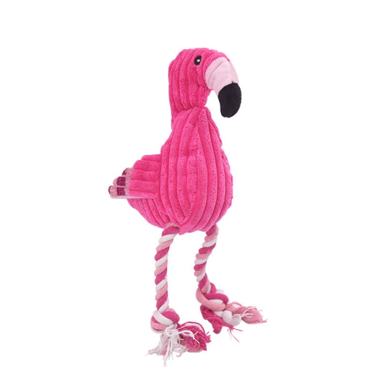 1Pcs Cleaning Teeth Squeaky Interactive Cartoon Animal Flamingo Shaped Dog Chewing Toy Pet Training Products Pet Chew Toys - Premium Pet Toys - Just $31.05! Shop now at Animal Bargain