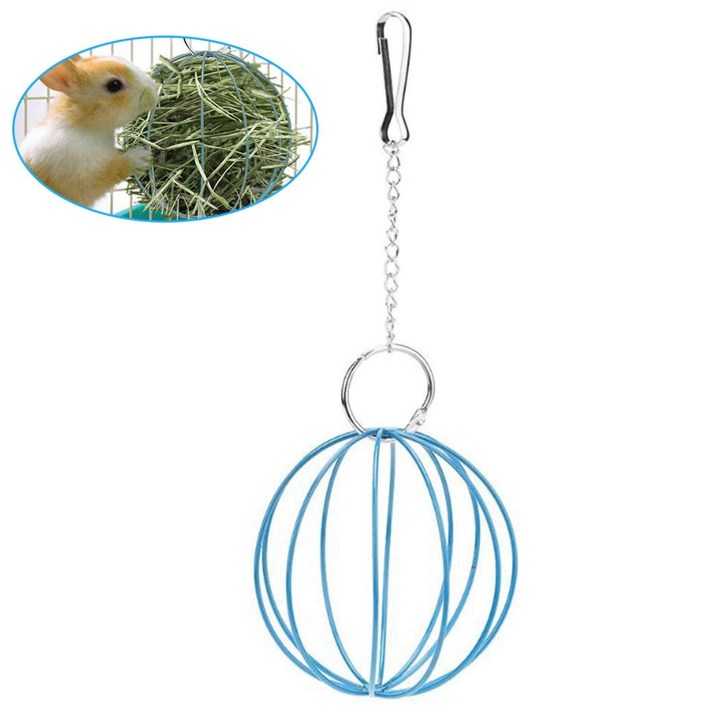 2019 New Pet Supplies Hay Manger Food Ball Stainless Steel Plating Grass Rack Ball For Rabbit Guinea Pig Pet Hamster Supplies - Premium all pets - Just $28.35! Shop now at Animal Bargain