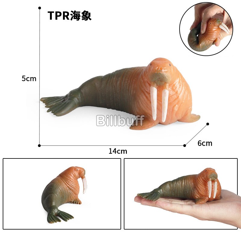 2021 Simulation Sea Life TPR Animal Crab Pufferfish Fish Crab Model Action Figures Figurines Educational toys for children Gift - Premium Pet Toys - Just $33.75! Shop now at Animal Bargain
