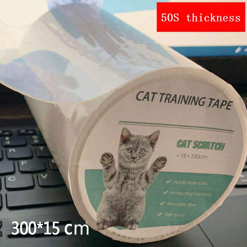 300*15cm Pet Transparent Cat Anti-Scratch Tape Roll Furniture Guards Couch Protector Cats Scratch Prevention Sticker For Sofa - Premium all pets - Just $35.10! Shop now at Animal Bargain
