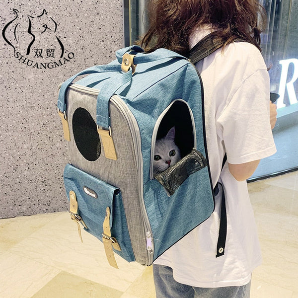 5 Styles Pet Cat Carrier Backpack Travel Cats Bagpack Small Dogs Carrying Bag for Kitten Puppy Space Handbag Portable Products - Premium all pets - Just $33.75! Shop now at Animal Bargain