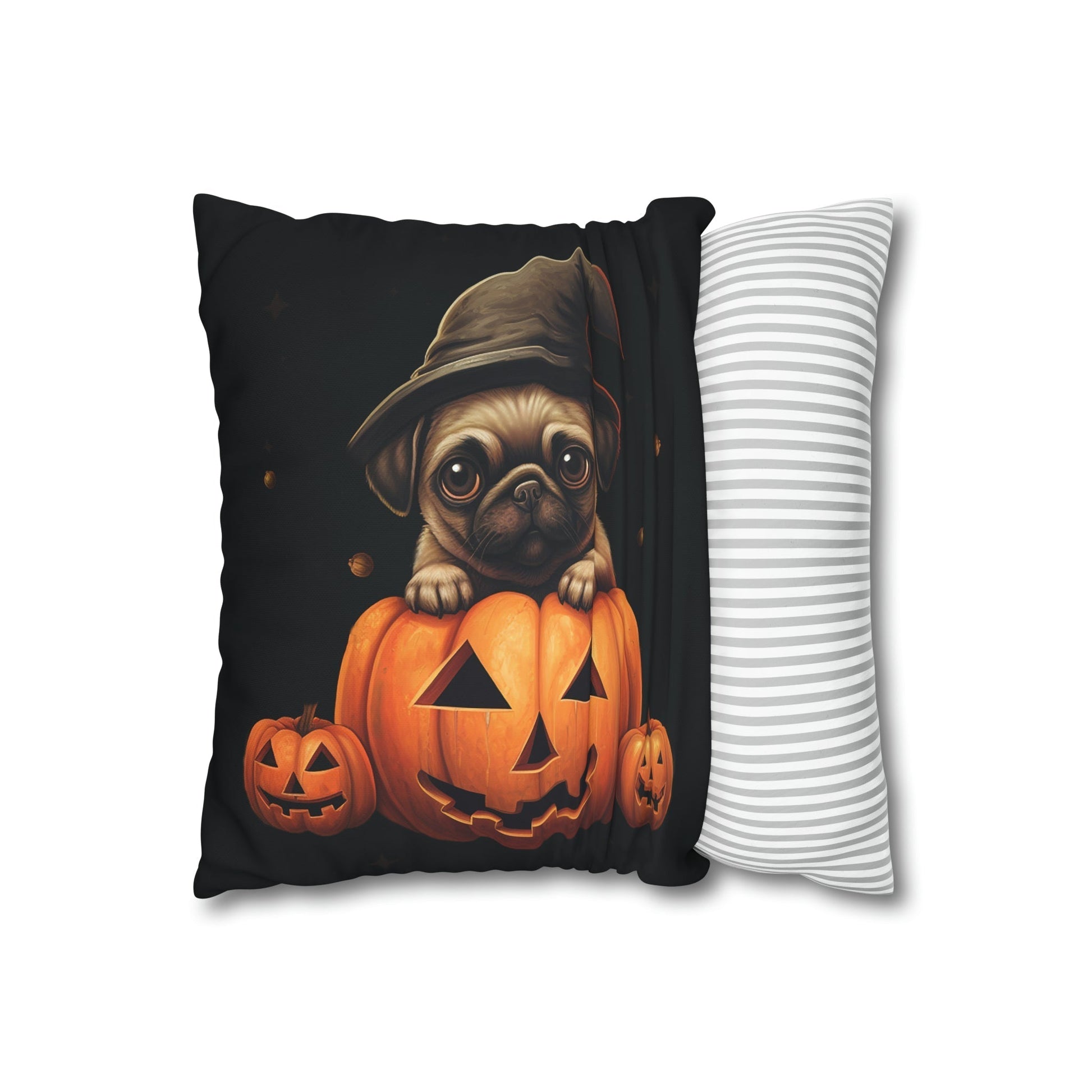 Pug Puppy Halloween Throw Pillow - Premium  - Just $53.35! Shop now at Animal Bargain