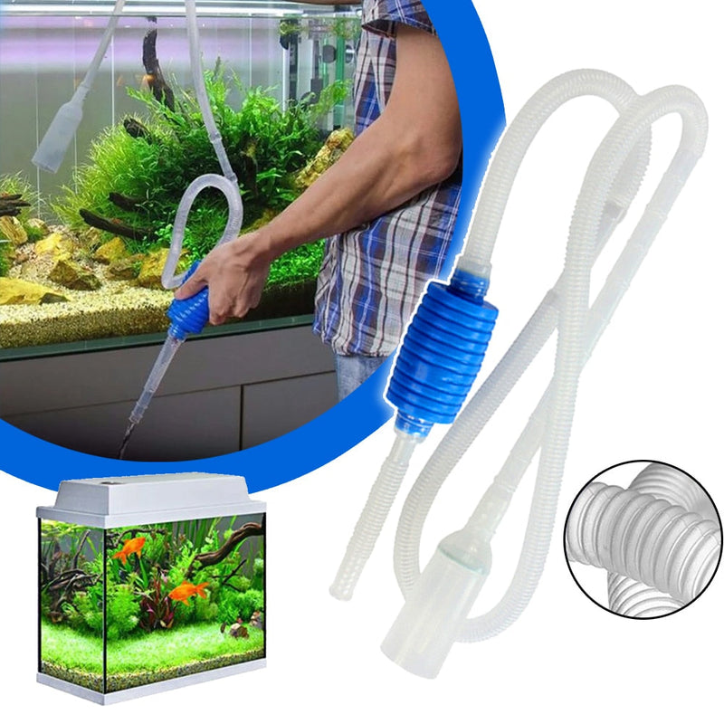 Aquarium Siphon Fish Tank Syphon Vacuum Cleaner Pump Semi-automatic Water Change Changer Gravel Water Filter Acuario Accessories - Premium Fish - Just $31.05! Shop now at Animal Bargain