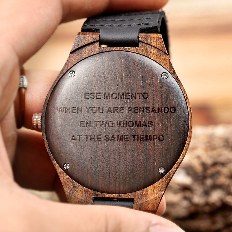 BOBO BRID Personalized LOGO WORDS MESSAGE Engraved Wood Watch Sunglasses Logo Customized Item OEM&ODM No products - Premium all pets - Just $33.75! Shop now at Animal Bargain