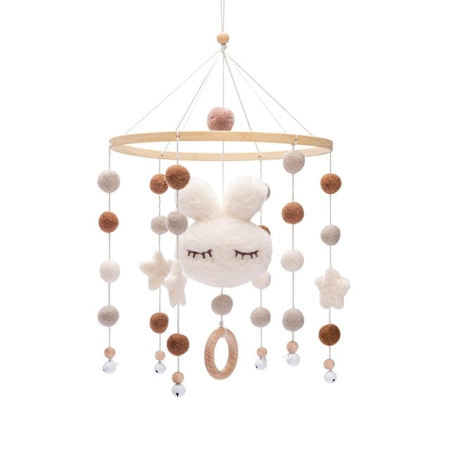 Baby Toys Wooden Baby Rattles Mobile Wool Ball Wind Chimes Bell Toys For Nerbown Bed Hanging Tent Decor Nursing Baby Products - Premium all pets - Just $14.85! Shop now at Animal Bargain