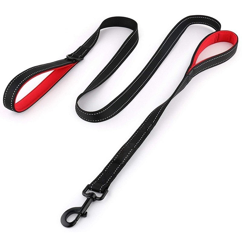 Benepaw Reflective Padded Dog Leash Two Handle Durable Small Medium Large Dog Pet Training Leash Nylon Lead 7 Colors - Premium all pets - Just $22.95! Shop now at Animal Bargain