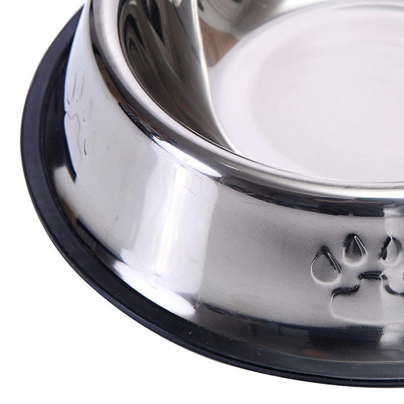 Benepaw Stainless Steel Water Food Dog Bowl Durable Small Medium Large Dog Feeder Pet Anti-skid Puppy Cat Feeding Drinking Bowl - Premium all pets - Just $16.20! Shop now at Animal Bargain