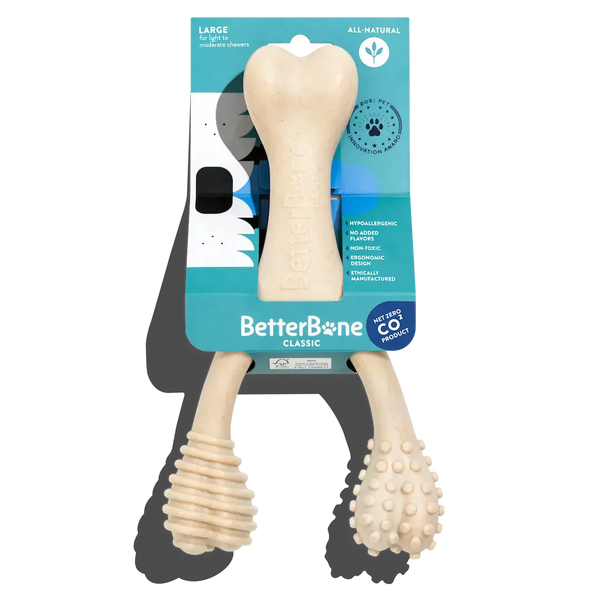 BetterBone CLASSIC | All Natural, Food-Grade, Eco-Friendly Softer Than Nylon Chew Toy - Premium all pets - Just $32.85! Shop now at Animal Bargain