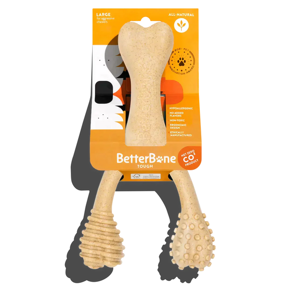 BetterBone TOUGH | Durable All-Natural, Food-Grade, Eco-Friendly, Dental Cleaning Chew for Aggressive Chewer Dogs & Puppies - Premium all pets - Just $34.65! Shop now at Animal Bargain