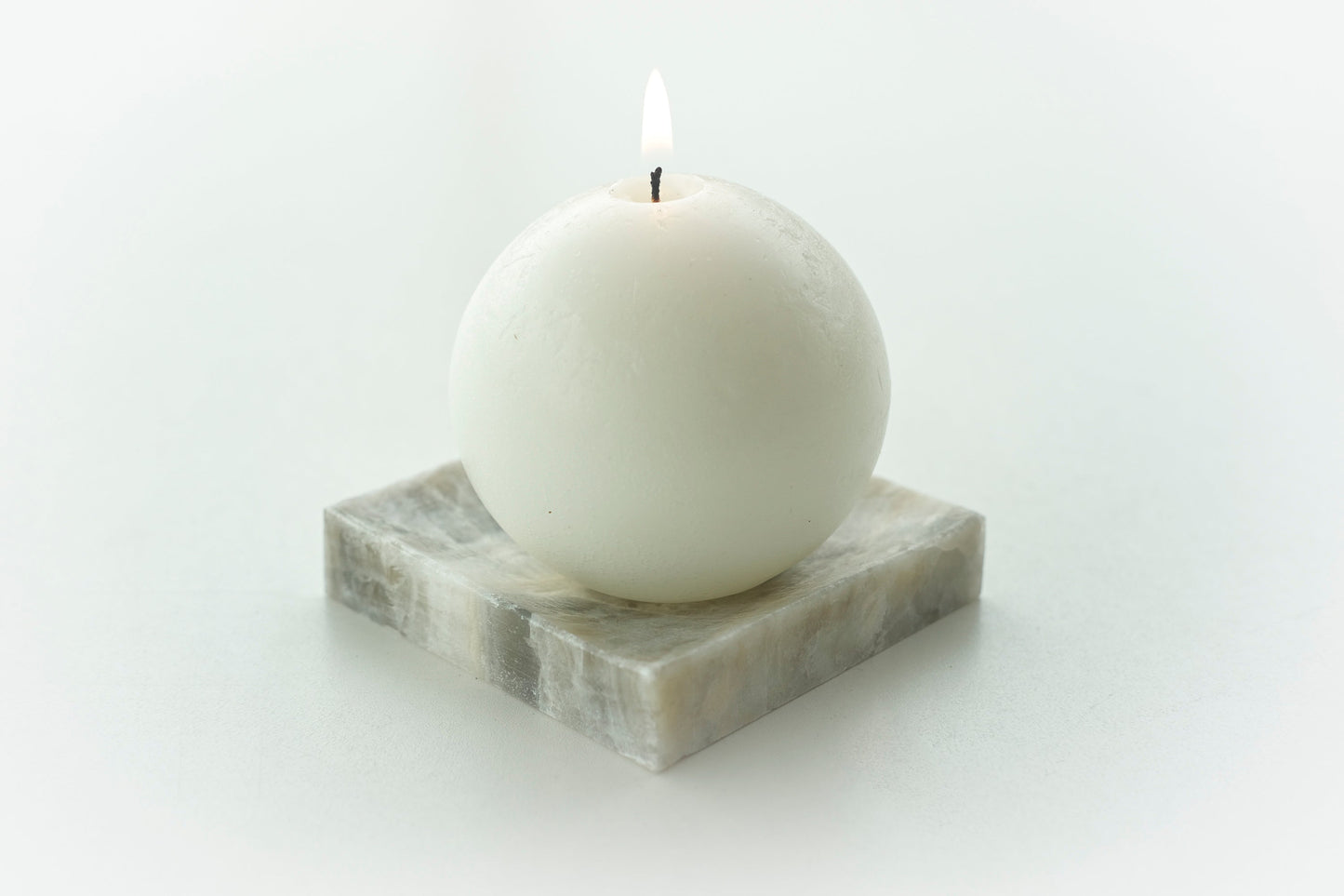 Sphere Candle and Onyx Marble Candle Holder - Premium Apparel + outfits - Just $83.79! Shop now at Animal Bargain
