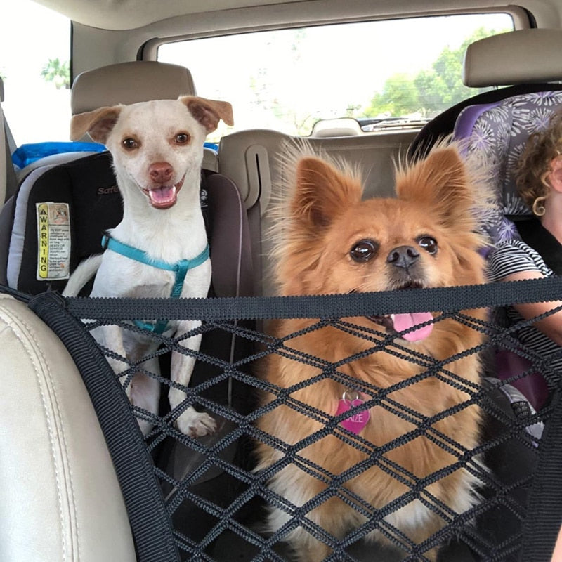 CAWAYI KENNEL Dog Car Carrier Rear Seat Pet Fence Anti-collision Mesh Pet Auto Barrier Safety Isolation Net Pet Protection D1797 - Premium all pets - Just $39.15! Shop now at Animal Bargain