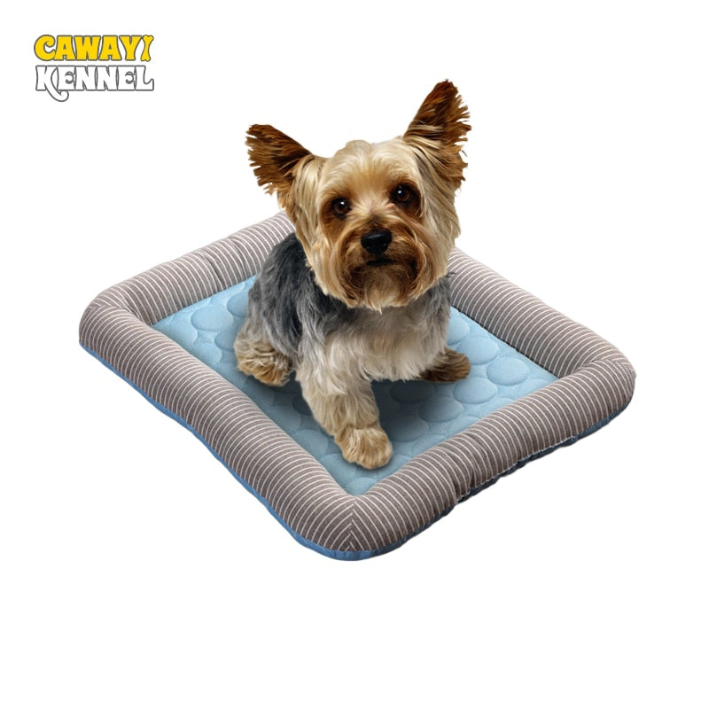 CAWAYI KENNEL Dog Cooling Mat Pet Ice Pad Teddy Mattress Pet Cool Mat Bed Cat Summer Keep Cool Ice Silk Cooling Dog Mat for Dogs - Premium all pets - Just $21.60! Shop now at Animal Bargain