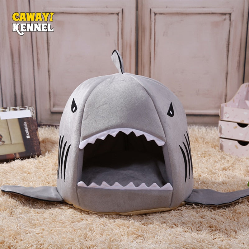 CAWAYI KENNEL Shark Pet House Dog Bed For Dogs Cats Small Animals Products cama perro hondenmand panier chien legowisko dla psa - Premium Beds - Just $22.95! Shop now at Animal Bargain