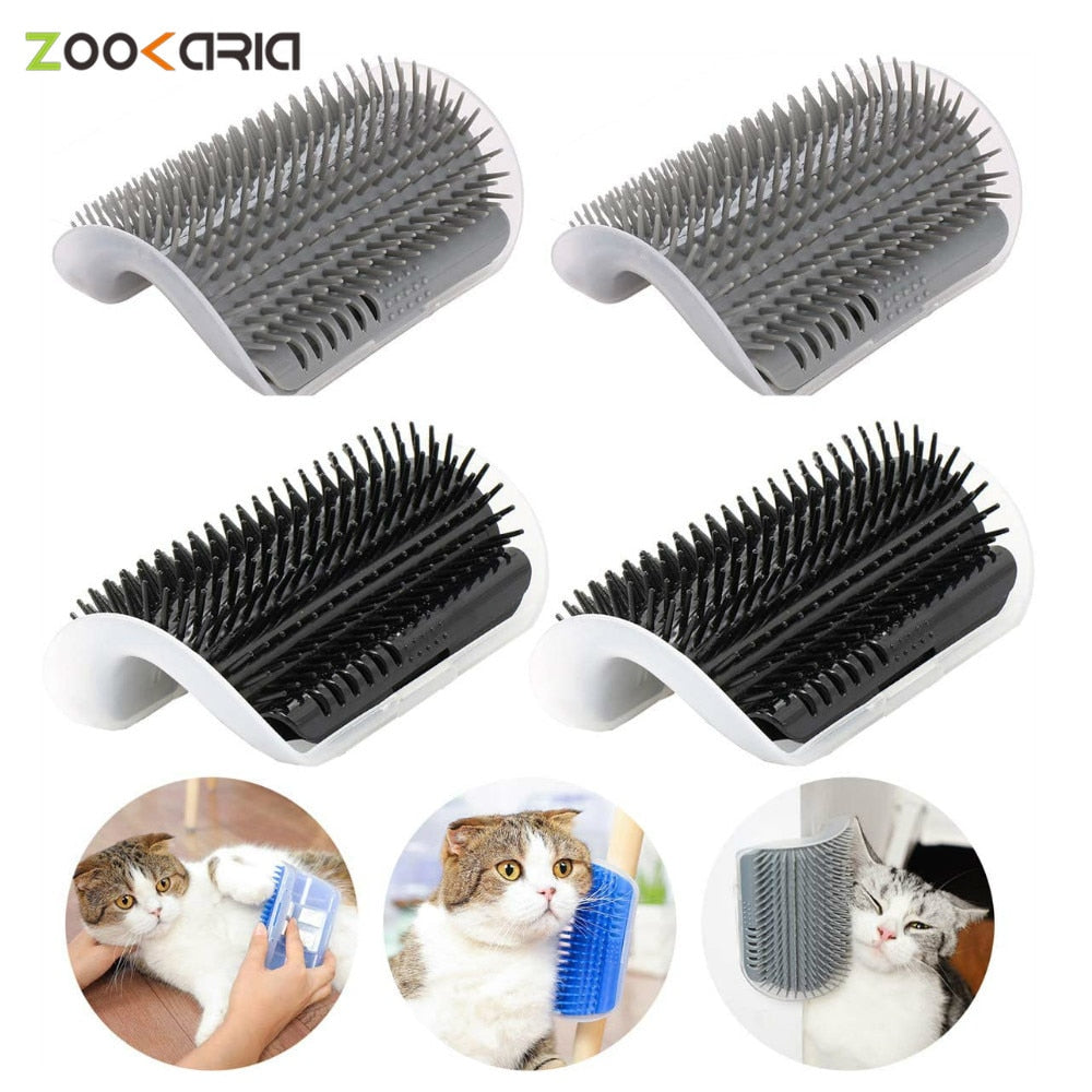 Cat Brush Corner Cats Massage Self Groomer Comb Wall Brush Rubs Catnip The Face With a Tickling Comb Cat Grooming Accessories - Premium all pets - Just $25.65! Shop now at Animal Bargain