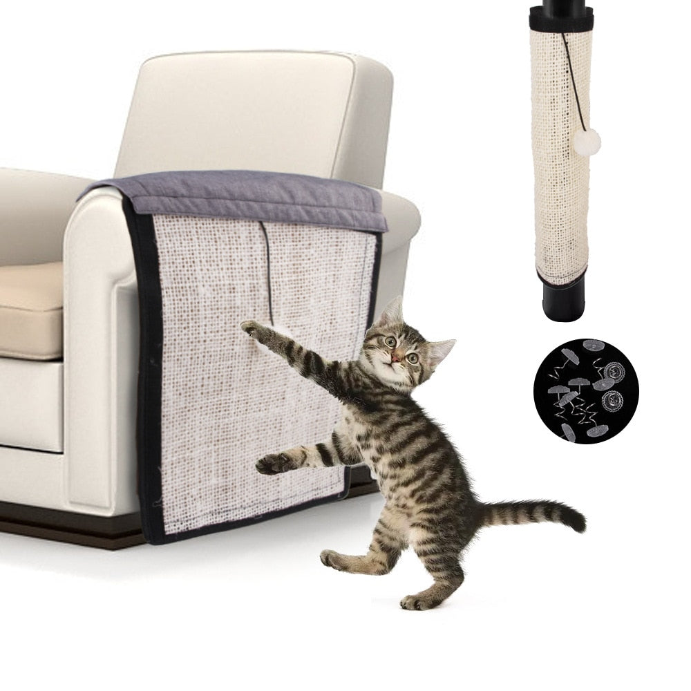 Cat Kitten Scratch Board Furniture Protect Pad Sisal Scratcher Mat Claws Care Cat Toy Sofa Scratching Post Protector - Premium Pet Toys - Just $29.70! Shop now at Animal Bargain