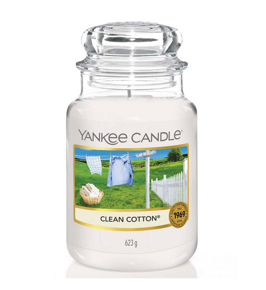 Yankee Candle Clean Cotton Classic Large Jar Candle - Premium all pets - Just $55.43! Shop now at Animal Bargain