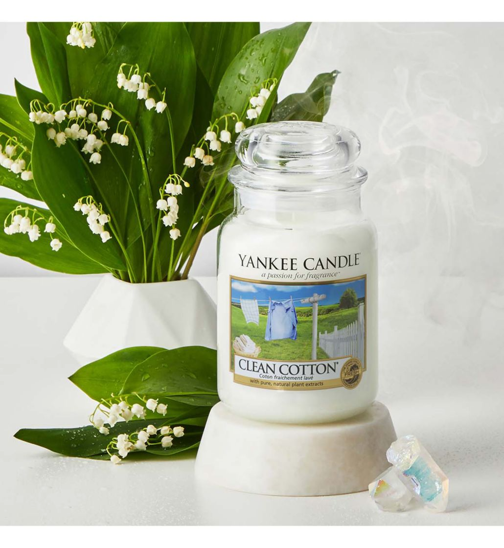 Yankee Candle Clean Cotton Classic Large Jar Candle - Premium all pets - Just $55.43! Shop now at Animal Bargain