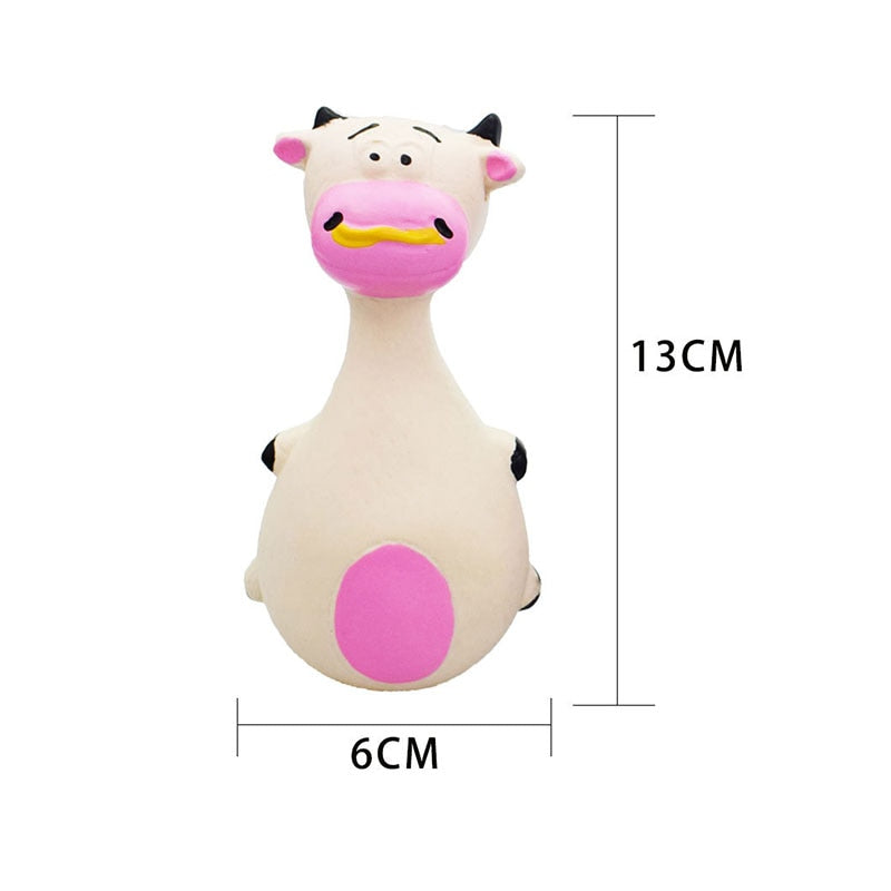 Cute Pet Toys Latex Squeaky Sound Toys Elephant Cow Bite-Resistant Puppy Toy Chew Teeth Cleaning Small Medium Dogs Pets Products - Premium Pet Toys - Just $28.35! Shop now at Animal Bargain