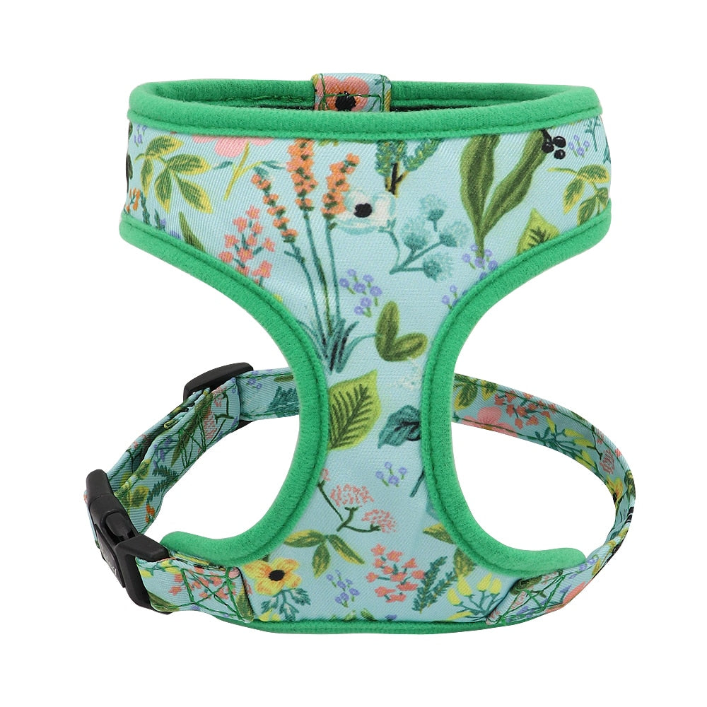 Cute Printed Chihuahua French Bulldog Harness Adjustable Puppy Cat Harness Pet Small Dog Vest For Pug Yorkie Walking Training - Premium all pets - Just $25.65! Shop now at Animal Bargain