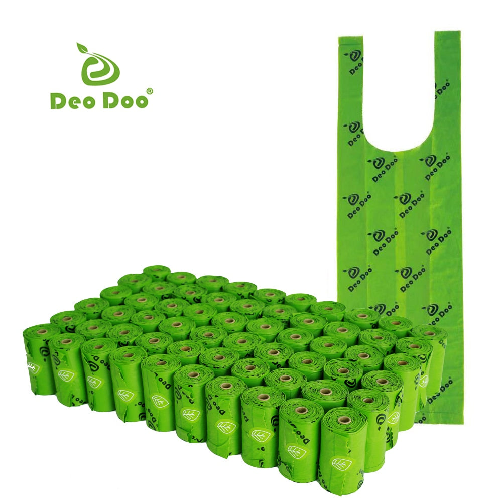 DeoDoo Biodegradable Dog Poop Bags Bulk Biobase Scented Poo Bag Degradable Cat Waste Bags Eco-Friendly Doggie Bolsas Caca Perro - Premium all pets - Just $35.10! Shop now at Animal Bargain