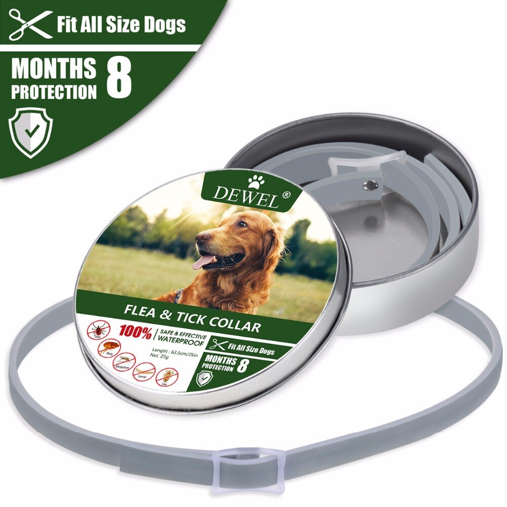 Dewel Cat Dog Collar Anti Flea Ticks Mosquitoes Outdoor Adjustable Pet Collars 8 Months Long-term Protection Pet Accesseries - Premium all pets - Just $28.35! Shop now at Animal Bargain