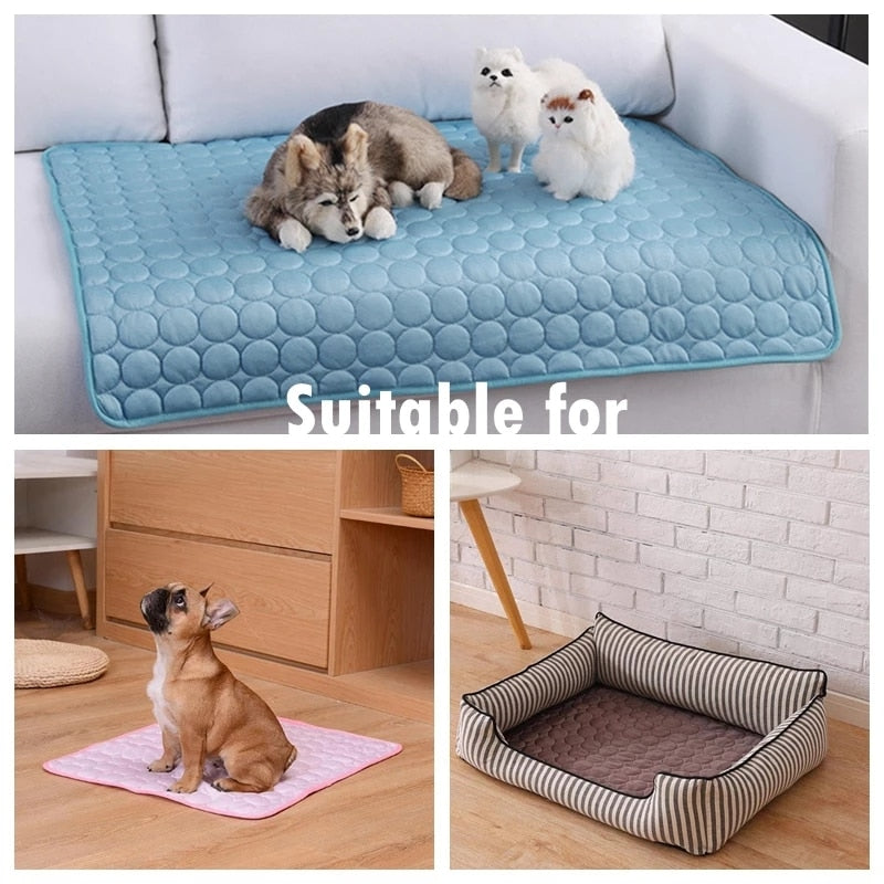 Dog Cooling Mat Summer Pad Mat For Dogs Cat Breathable Blanket Cat Ice Pads Washable Sofa Breathable Pet Dog Bed Pet Mats - Premium all pets - Just $33.75! Shop now at Animal Bargain