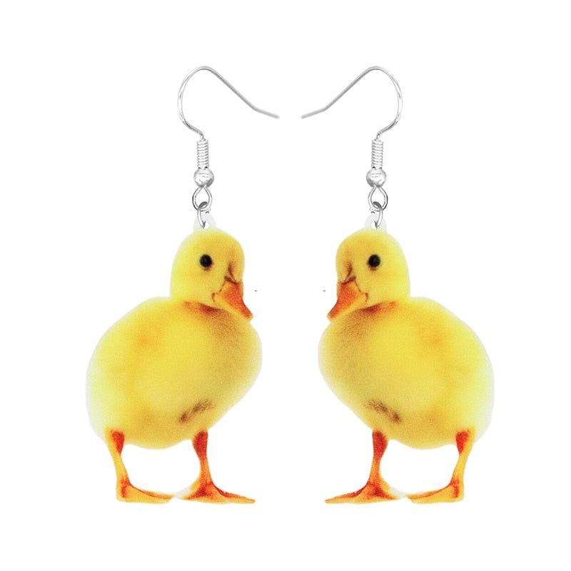 Earrings for Women Animal Earrings Acrylic Cute Funny Duckling Mouse Cat Labrador Dog Turkey Crow Rabbit Hamster Pig - Premium all pets - Just $25.65! Shop now at Animal Bargain