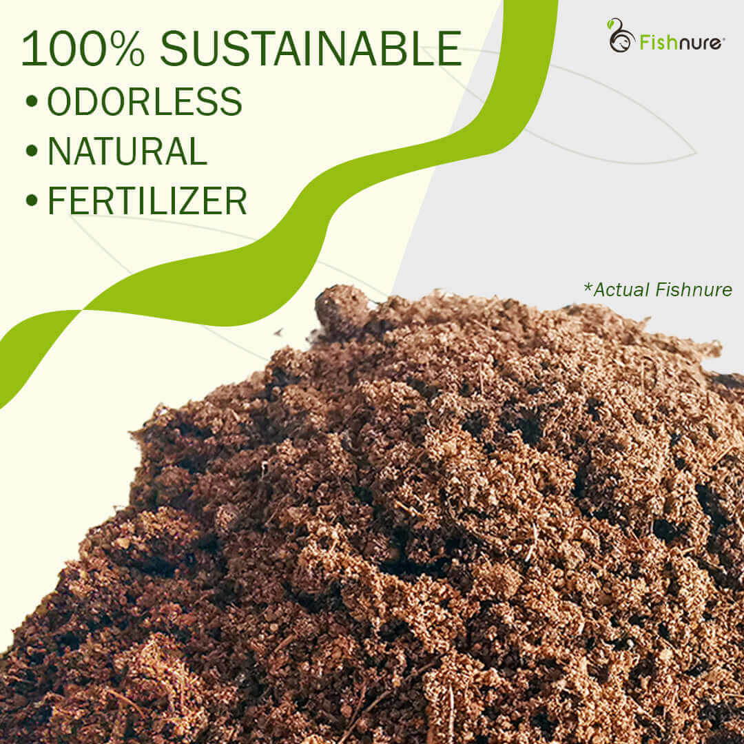Fishnure 8lb sustainably sourced odorless organic humus compost fertilizer - Premium Beds - Just $65.99! Shop now at Animal Bargain
