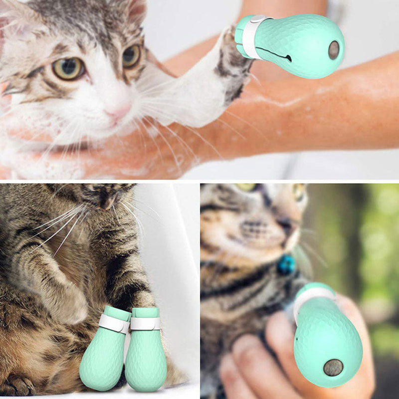 HOOPET Anti-biting Bath Washing Cat Claw Cover Cut Nails Foot Cover Pet Paw Protector for Anti-Scratch Cat Shoes Boots - Premium all pets - Just $35.10! Shop now at Animal Bargain