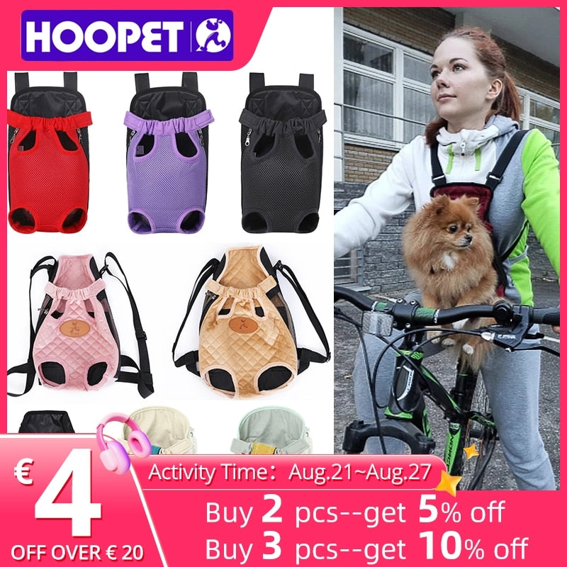 HOOPET Carrier for Dogs Pet Dog Carrier Backpack Mesh Outdoor Travel Products Breathable Shoulder Handle Bags for Small Dog Cats - Premium all pets - Just $17.55! Shop now at Animal Bargain