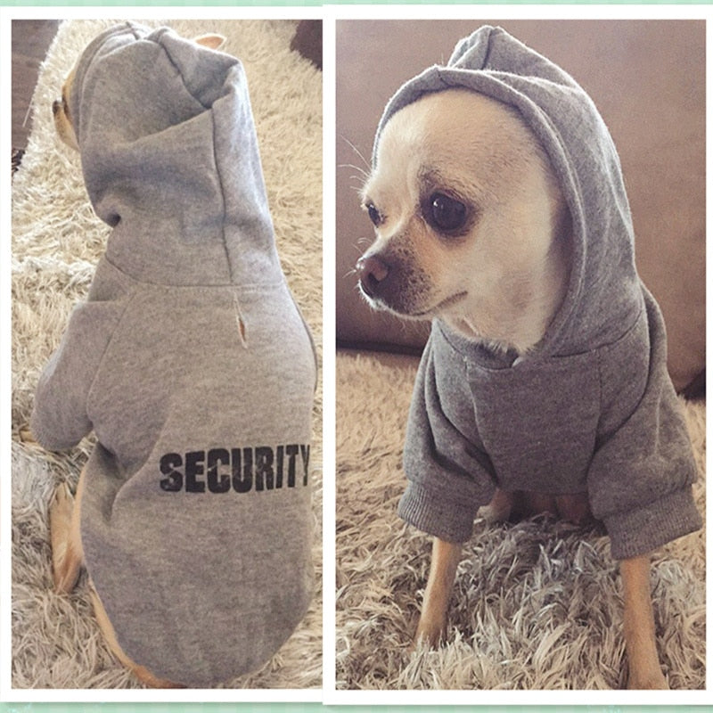 Security Dog Clothes for a Small Dog Coat Clothing for Pets Large Dogs Jacket Chihuahua Clothes Hoodies Pet Products Outfit 48 - Premium Apparel + outfits - Just $25.65! Shop now at Animal Bargain