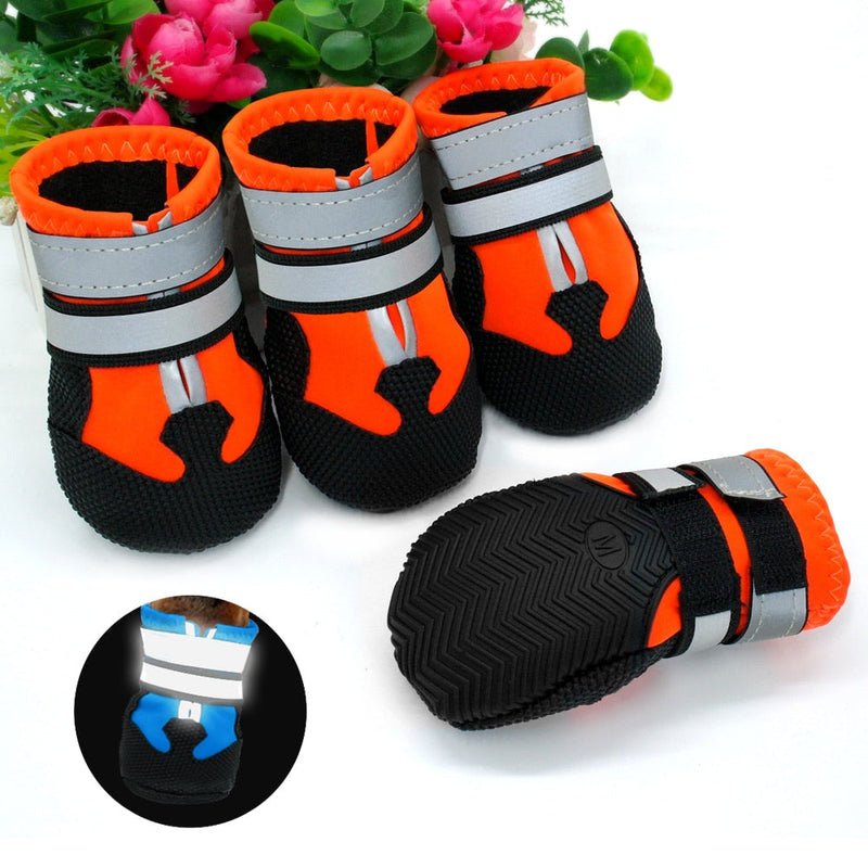 Waterproof Dog Shoes Reflective Pet Shoe Boot Non-slip Warm Winter Dogs Perro Snow Rain Boots For Small Medium Large Dogs - Premium all pets - Just $17.55! Shop now at Animal Bargain