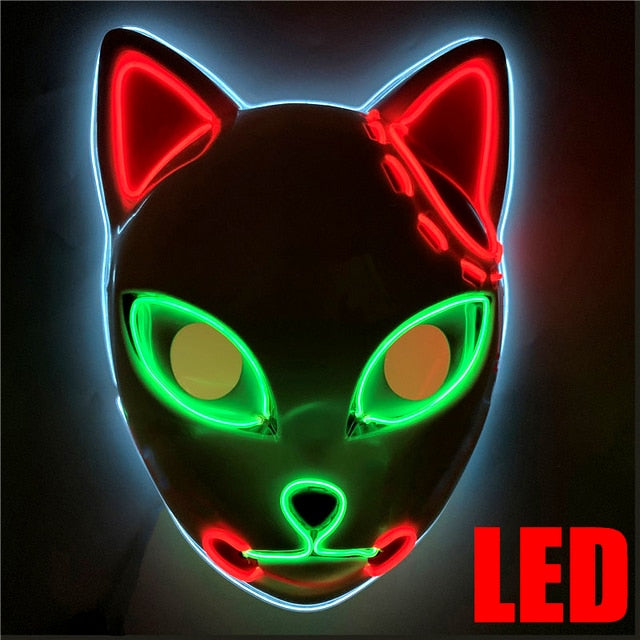 Halloween LED Cat Mask - Premium all pets - Just $34.63! Shop now at Animal Bargain