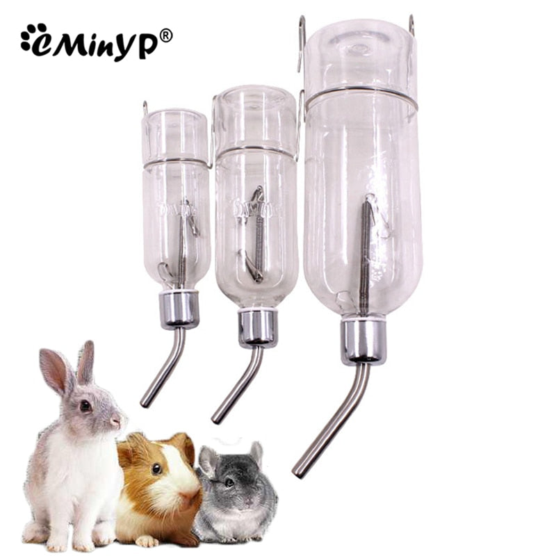 180ML/350ML Plastic Hamster Drinking Bottle Cage Water Bottle Dispenser For Bunny Guinea Pig Rabbit Squirrel Small Pet Feeder - Premium all pets - Just $32.40! Shop now at Animal Bargain