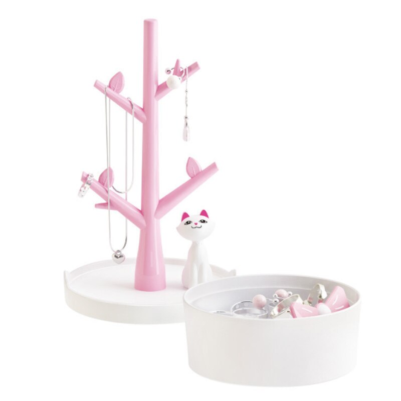 Holder Jewelry Organizer Bracelet Chain Watch Cat Design personality Cartoon Display Stand Pink Girl Heart Storage Rack Women - Premium all pets - Just $33.75! Shop now at Animal Bargain