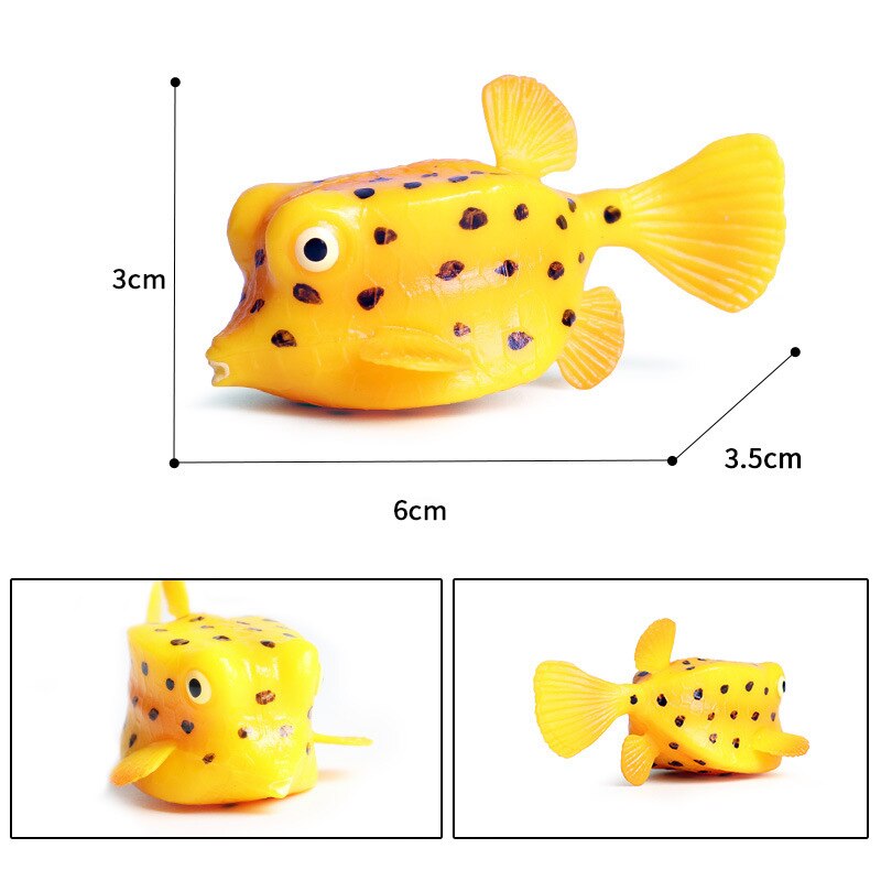 Hot Marine Toys Animals Figurines Starfish Seahorse Squid Electric Eel Dolphin Fish Crab Action Figure Kids Educational Toy Gift - Premium Pet Toys - Just $32.40! Shop now at Animal Bargain