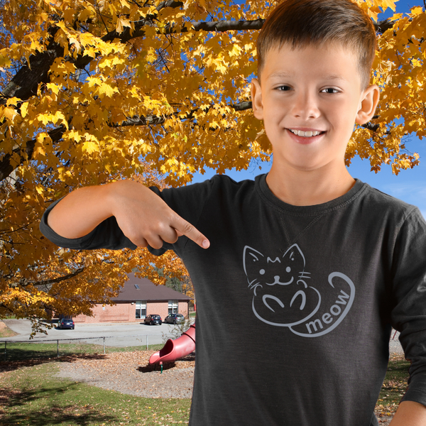 Comfy Kitty Youth Long Sleeve Competitor Tee - Premium  - Just $47.01! Shop now at Animal Bargain