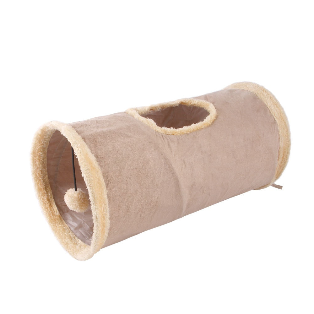 Indoor 2/3/4 5-way Collapsible Cat Tunnel Tube Kitty Tunnel Bored Cat Pet Toys Peek Hole Toy Cat Puppy Kitty Kitten Rabbit - Premium Pet Toys - Just $33.75! Shop now at Animal Bargain