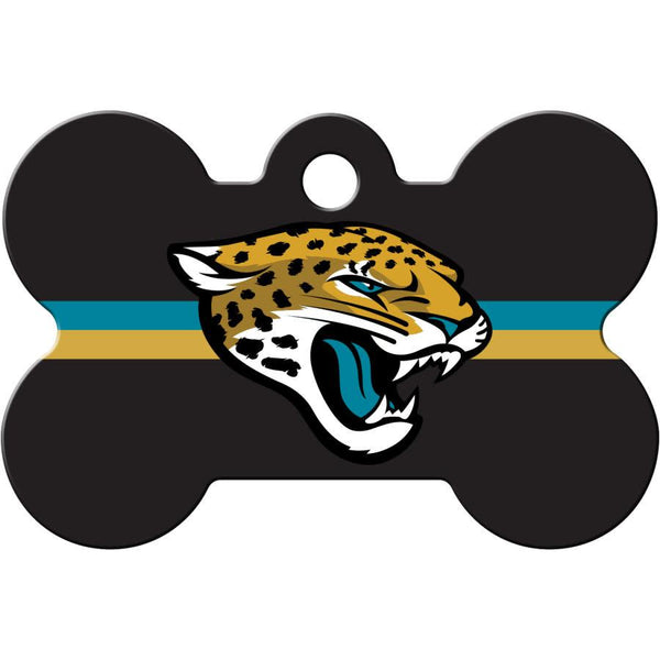 Jacksonville Jaguars NFL Pet ID Tag - Large Bone - Premium all pets - Just $27.65! Shop now at Animal Bargain