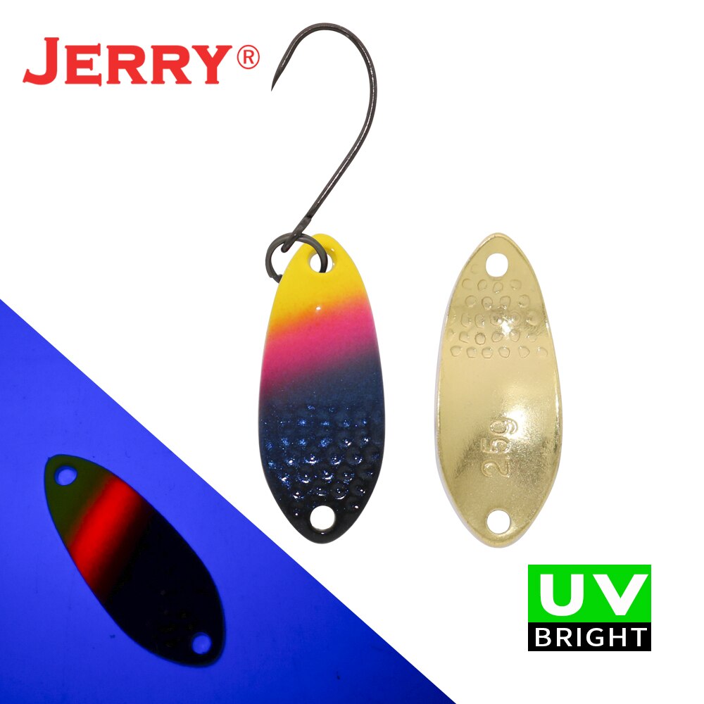 Jerry Pisces Micro Metal Spoon Trour Fishing Lure Spinning Aritcial Mini Baits 1.8g 2.5g Bass Trolling Brass Tackle - Premium Fish - Just $25.65! Shop now at Animal Bargain