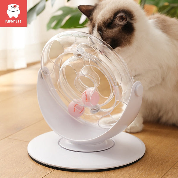 KIMPETS Pet Cat Toy Funny Cat Stick Rotating Space Cup Turntable Kitten Relieves Boredom Kitten Funny Cats Kitty Toy Supplies - Premium all pets - Just $44.55! Shop now at Animal Bargain